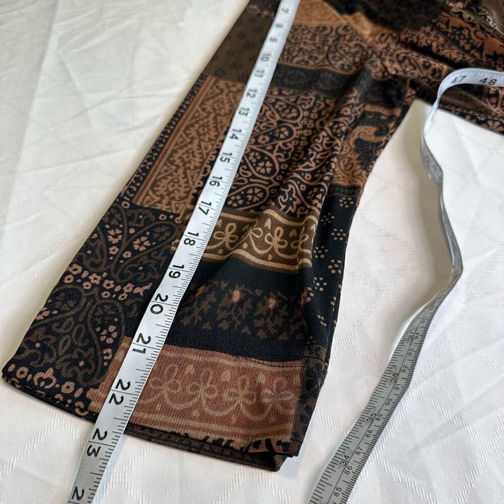 Vintage Jaclyn Smith Boho Patchwork Button Front … - image 8